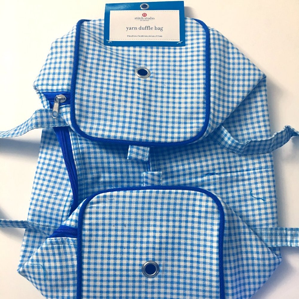 Yarn duffle bag. Yarn included.